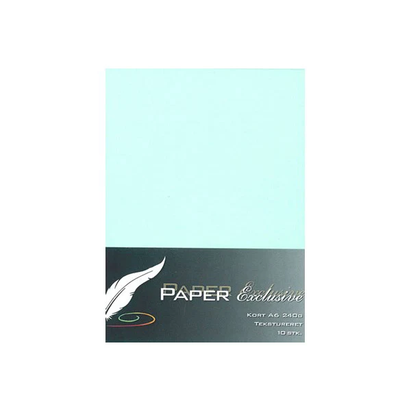 Paper Exclusive Dobbelt Kort A6, 240 g, Tekstureret, 10 stk